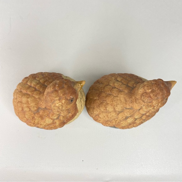 Vintage UC CTI Japan Ceramic Quail Partners Miniature Figurines (2) - Picture 7 of 11